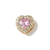 Brass Micro Pave Cubic Zirconia Beads KK-I276-46G-07-1
