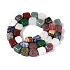 Natural & Synthetic Mixed Gemstone Beads Strands G-Q608-10-3