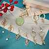 Rose Theme Dangle Earrings DIY Making Kit DIY-SC0017-57-5