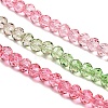Transparent Painted Glass Beads Strands DGLA-A034-T4mm-A18-4