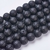 Natural Lava Rock Beads Strands G-J346-37-10mm-1