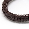 Trendy Unisex Casual Style Leather Wrapped PU Leather Bracelets BJEW-L308-15-2