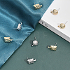 24Pcs 4 Styles Rack Plating Alloy Stud Earring Findings FIND-CA0007-25-4