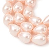 Electroplate Opaque Glass Imitation Pearl Beads Strands EGLA-H113-09B-01-3