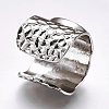 Cuff Brass Pad Finger Ring Settings LS-KK-E703-01P-2