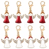 10Pcs Alloy Enamel Pendant Decorations HJEW-YW00277-01-2