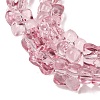 Transparent Glass Beads Strands GL-CBAAE04-01A-3
