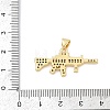 Brass Micro Pave Cubic Zirconia Pendants KK-U058-59C-G-3