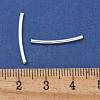 Brass Curved Tube Beads KK-B120-04B-S-3