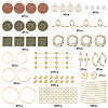 Face Pattern Enamel Charm Dangle Earring Making Kit DIY-SC0018-14-2