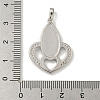 Brass Micro Pave Cubic Zirconia Pendants KK-I714-03P-3