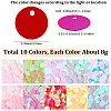80G 10 Colors PVC Paillette Pendants FIND-SC0023-20A-2