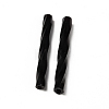 Baking Paint Glass Twist Bugle Beads GLAA-WH0039-11E-2