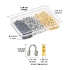 450Pcs 3 Colors Brass Wire Guardian and Protectors KK-FS0001-63-4
