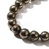 Natural Pyrite Beads Strands G-H059-A01-02-3