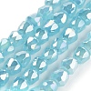 Electroplate Glass Beads Strands EGLA-D030-J4mm-B04-1