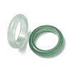 Natural Green Aventurine Plain Band Ring RJEW-P044-01A-06-2