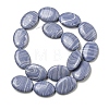 Synthetic Blue Lace Agate Beads Strands G-B071-H02-03-2
