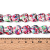 Spray Painted Synthetic Turquoise Beads Strands G-N352-28A-04-4