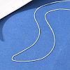 1MM Brass Box Chain Adjustable Slider Necklaces KK-H533-09A-S-2