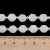 Electroplated Natural White Moonstone Beads Strands G-O201B-132F-5