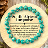 Crackle Synthetic Imperial Stone Round Beaded Stretch Bracelets for Women IQ5974-2