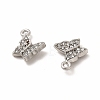 316 Surgical Stainless Steel with Crystal Rhinestone Pendants X-STAS-G305-05P-2
