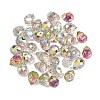 Electroplated Glass Beads GLAA-K062-01A-FR11-1
