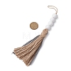 Jute Rope Tassel Hanging Ornaments HJEW-JM02267-3