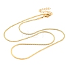 201 Stainless Steel Round Snake Chain Necklaces for Women NJEW-G140-06B-G-1-1