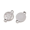 304 Stainless Steel Sports Ball Links Connector Charms STAS-Z203-10P-01-2