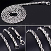 10Pcs 304 Stainless Steel Rope Chain Necklaces for Men Women NJEW-BC0001-07-4