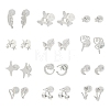 2 Pairs Alloy Stud Earrings for Women EJEW-FS0001-27A-2