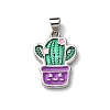 Brass Enamel Pendants FIND-I054-01A-P-1