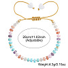 Chakra Natural Shell & Natural & Synthetic Mixed Gemstone Beads Braided Bead Bracelets ZA7321-2-5