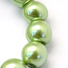 Baking Paint Pearlized Glass Pearl Round Bead Strands HY-Q003-4mm-26-3