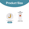 500Pcs Plating Acrylic Beads PACR-TADJ0001-01J-3
