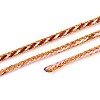 100M Segment Dyed Round Nylon & PET & Polyester Metallic Braided Cord OCOR-N009-01F-2