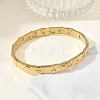 Textured 304 Stainless Steel Hinged Bangles for Women BJEW-Z178-04G-2