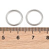 304 Stainless Steel Closed Jump Rings STAS-G393-06P-11-2