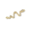 Brass Micro Pave Clear Cubic Zirconia Pendants KK-S505-03G-03-2