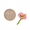 Glass Seed Beaded Flower Pendants PALLOY-MZ01171-03-2