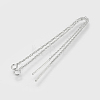 Brass Chain Stud Earring Findings KK-F730-05P-1