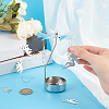 Gorgecraft 2 Sets 2 Style Stainless Steel Rotating Butterfly Tealight Candle Holder DJEW-GF0001-21-3
