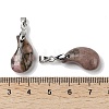 Natural Rhodonite Pendants G-NH0025-14P-10-3