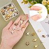 60Pcs 6 Colors Tibetan Style Alloy Beads TIBEB-HY0001-05-3