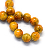 Baking Paint Glass Round Bead Strands X-DGLA-Q019-8mm-44-2