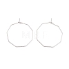316 Stainless Steel Hoop Earrings Findings STAS-C029-02P-2