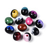Spray Painted Opaque Acrylic Beads SACR-T018-21M-1