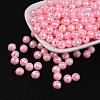 Faceted Colorful Eco-Friendly Poly Styrene Acrylic Round Beads SACR-K001-6mm-44-2